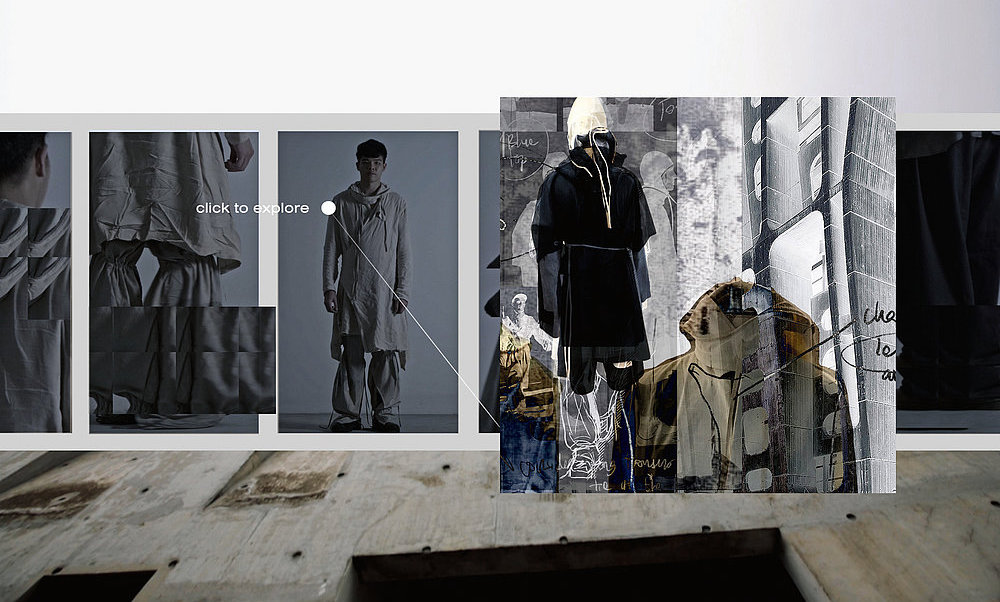 (Left) THE I.NBETWEEN, Felicia’s final year project that aims to compensate for a lack of physical proximity in times of a global pandemic by democratising fashion. The project won a prestigious Red Dot Junior Award.