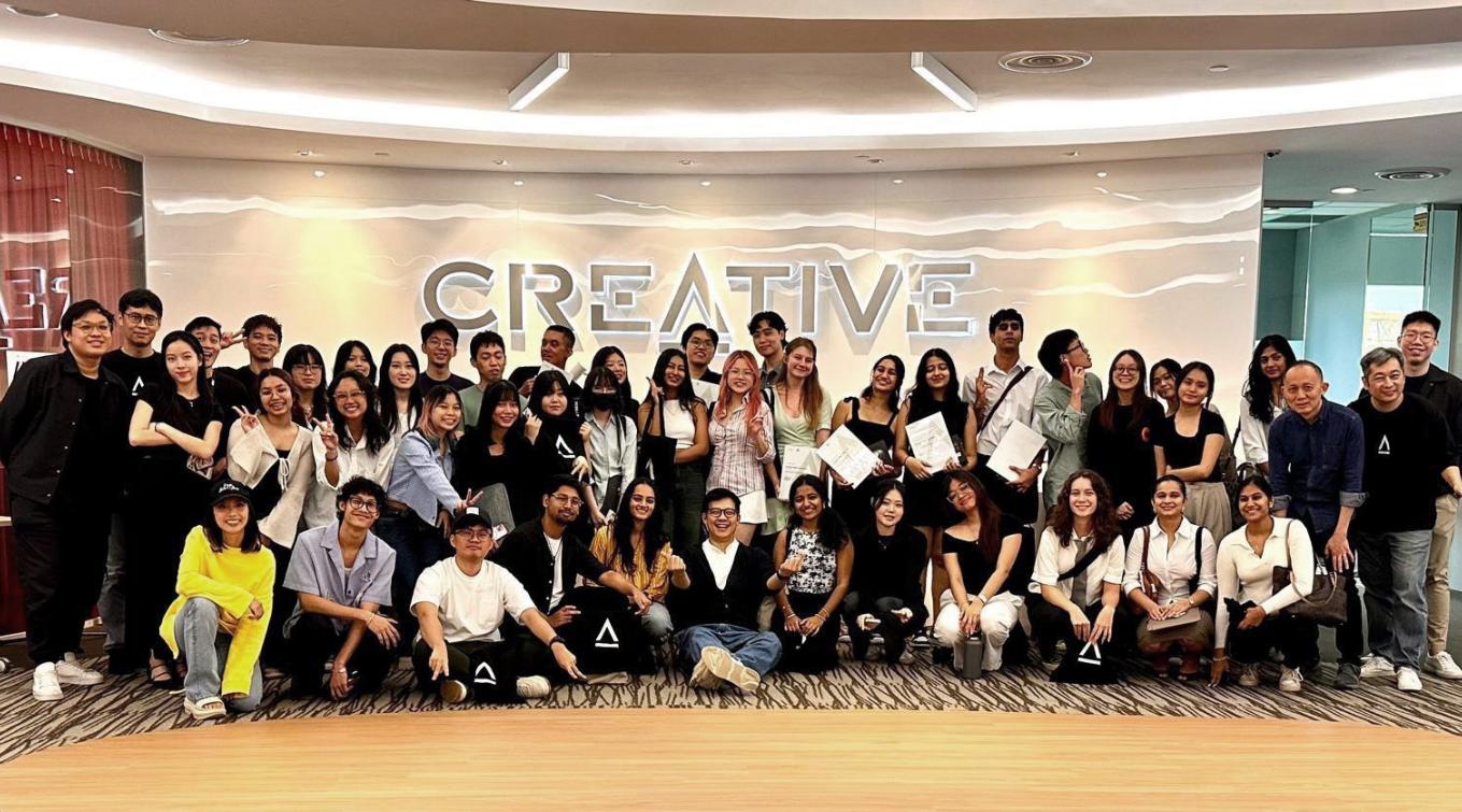 BA (Hons) Product Design students during a visit to the Creative office.