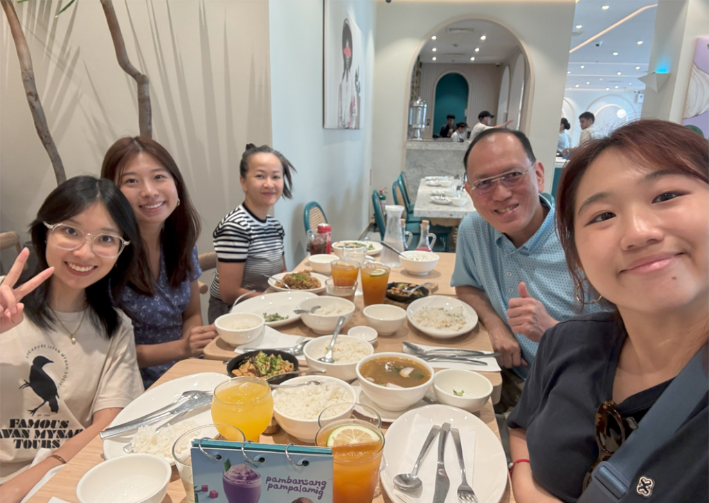 Enjoying local delicacies (Photo credits: Sabrina Yin)