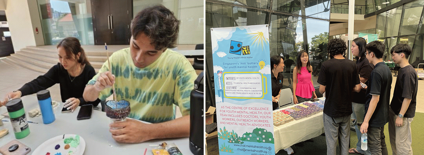 A range of activities for students to participate in during Mental Wellness Week.