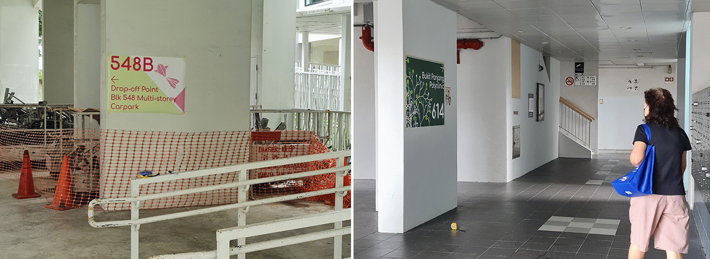 Test prints installed on site to ensure that stakeholders could come to an agreement on a suitable size.
