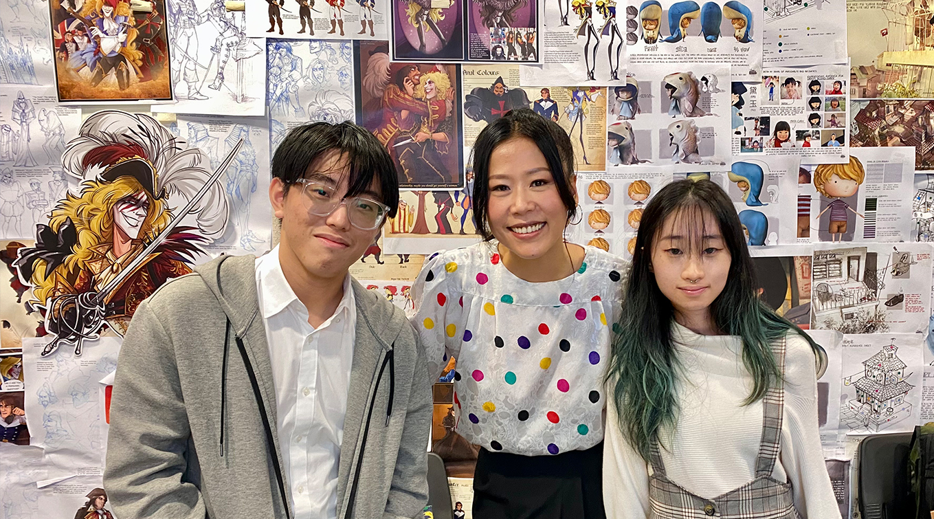 BA(Hons) Animation Art students with Pixar VP Domee Shi