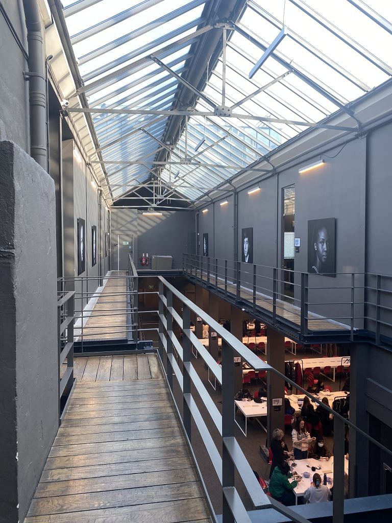 Hallways on the second floor of campus – I love the skylight.
