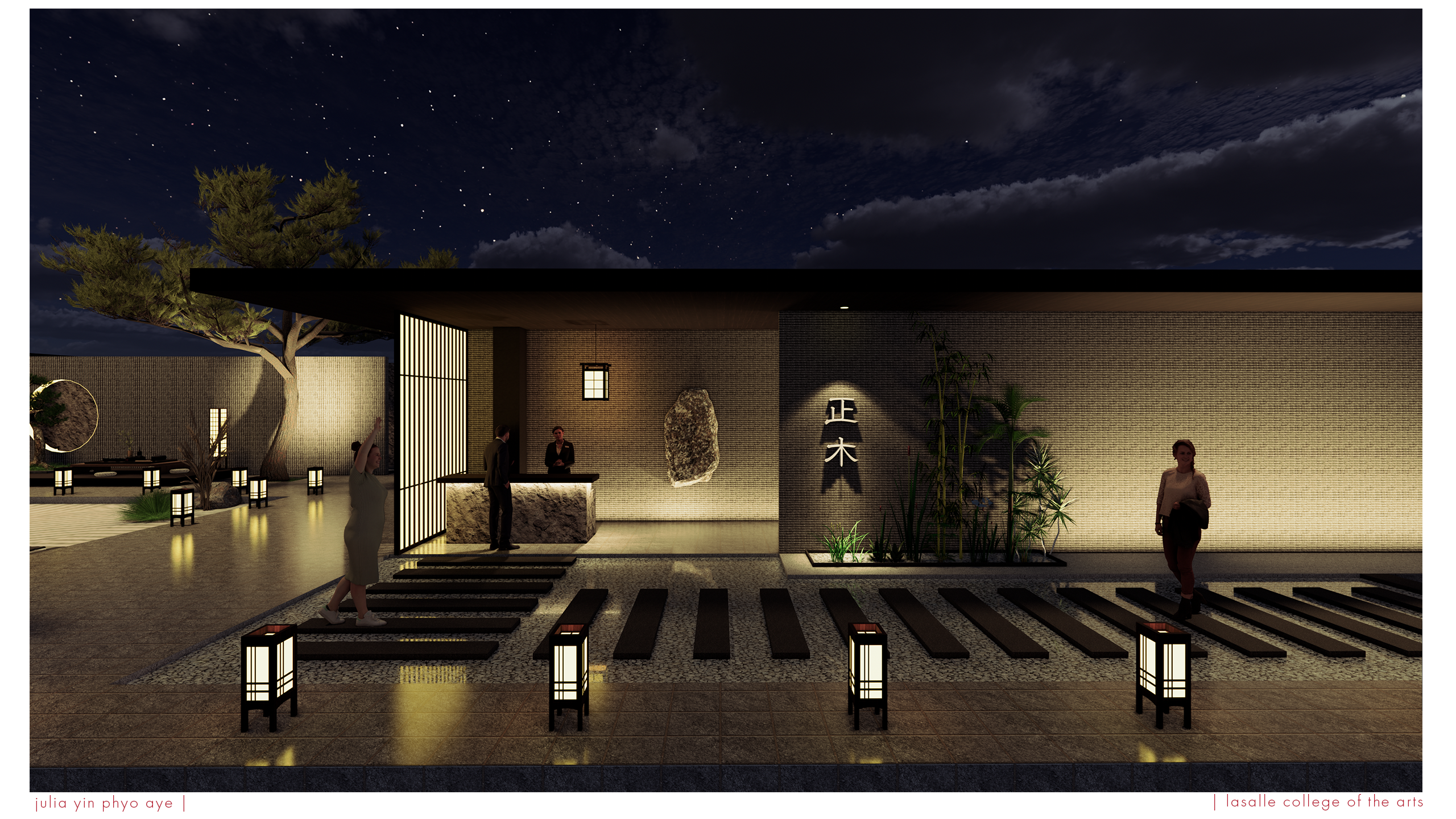 An image of MASAKI, an interior design project by student Julia Yin Phyo Aye